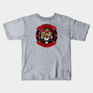 Skull Squadron Red Leader Red Squadron Kids T-Shirt